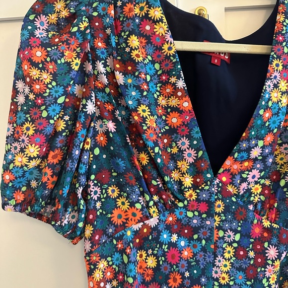 Staud floral Milla mini dress size 8 - Picture 2 of 2